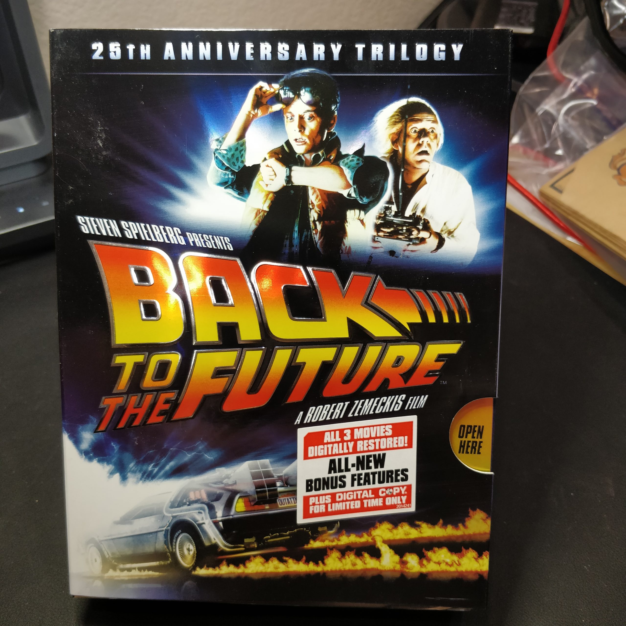 Original Unplayed Back To The Future 25th Anniversary Trilogy Dvd Set Delorean Marketplace 5257